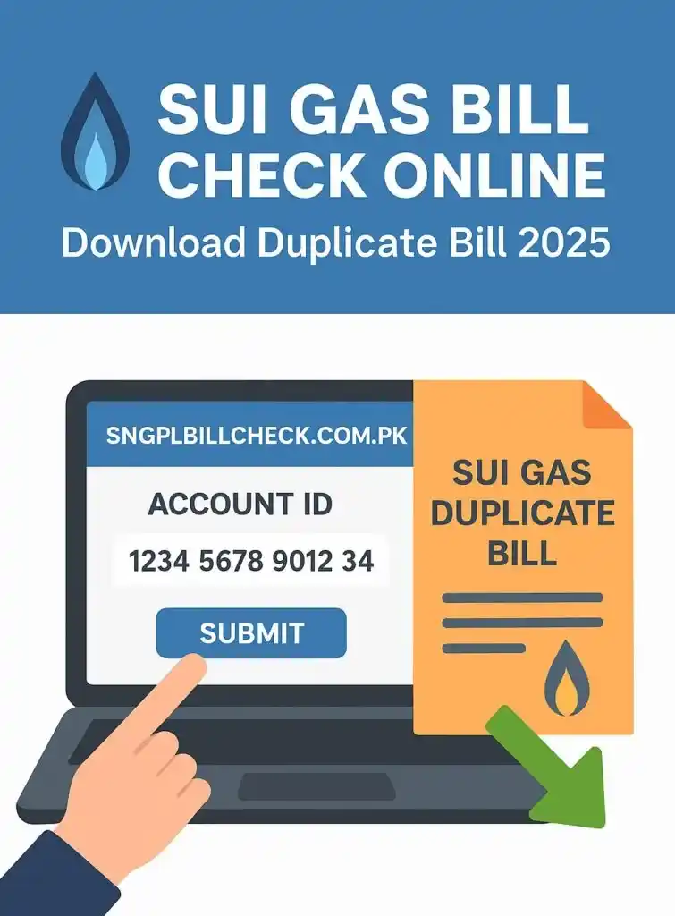 Sui Gas Bill Check Online – Download Duplicate Bill In 2025