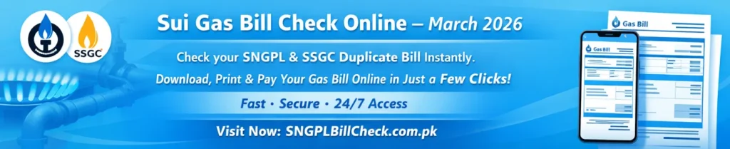 Sui Gas Bill Check